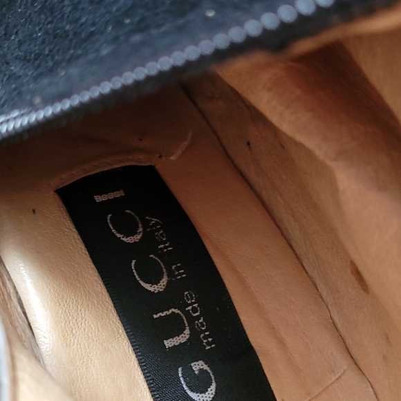 Gucci Vintage Pointed Toe High Knee Suede Boots With Stiletto Heels - Picture 9 of 15